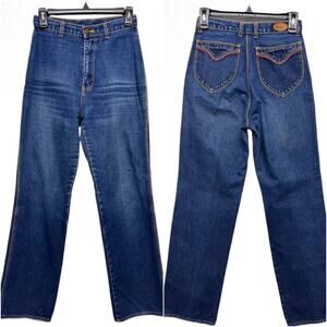 PENTIMENTO BRITTANIA‎ Vintage 80s High Waisted Straight Leg Jeans Women's 25x29